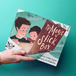 The Magic Stick Box in Hand